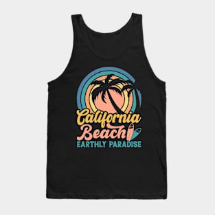 California Beach Earthly Paradise T Shirt For Women Men Tank Top